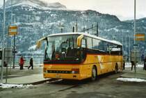 Fl�ck, Brienz Nr. 8/BE 156'358 Setra am 16. Februar 2009 Brienz, Bahnhof