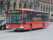 Stadtwerke Konstanz - Mercedes Citaro Nr.64  KN:C 1164 unterwegs auf der Linie 6 in Konstanz am 20.02.2009