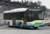 Stadtbus Kreuzlingen - Solaris Bus Nr.89  TG 161789 unterwegs auf der Linie 901 in Kreuzlingen beim Bahnhof am 20.02.2009