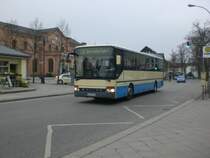 Setra S 200er-Serie auf Betriebsfahrt am S-Bahnhof Knigs Wusterhausen.