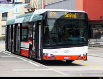 StadtBus Frauenfeld - Solaris Urbino Nr.704  TG 237004 bei den Bushaltestellen beim Bhf. in Frauenfeld am 2025.01.12
