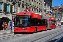 Hess Trolleybus 26, auf der Linie 12, bedient am 09.07.2024 die Haltestelle Bärenplatz. Aufnahme Bern.