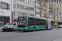 Mercedes Citaro 7012, auf der Linie 34, fährt am 18.11.2024 zur Haltestelle Universitätsspital. Aufnahme Basel.