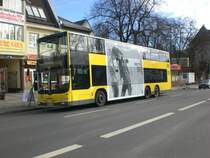 MAN Lion's City DD (Doppelstock) auf der Linie 150 am S-Bahnhof Buch.