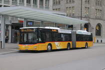 Postauto/PU Eurobus Nr. 10/PAG-ID: 10451/TG 121 045 (MAN A23 Lion's City G) am 3.10.2024 beim Bhf. St.Gallen