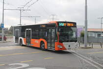 TPG/Globe Limo SA Nr. 2051 (Mercedes Citaro C2 O530 Hybrid) am 7.11.2024 in Genève, Aéroport