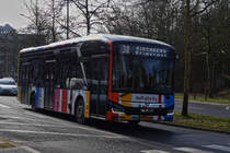 VV 1204, MAN Lions City e vom VDL unterwegs in den Straßen der Stadt Luxemburg. 01.2025
