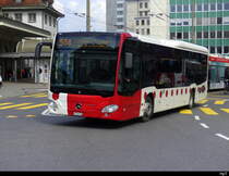 tpf - Mercedes Citaro Nr.65 unterwegs bei den Haltestellen vor dem Bahnhof in Freiburg am 25.03.2025