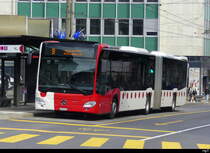 tpf - Mercedes Citaro Nr.185 unterwegs bei den Haltestellen vor dem Bahnhof in Freiburg am 25.03.2025