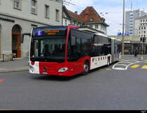 tpf - Mercedes Citaro Nr.572 unterwegs bei den Haltestellen vor dem Bahnhof in Freiburg am 25.03.2025
