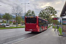 Mercedes-Benz Citaro 2. Generation der Innsbrucker Verkehrsbetriebe (Bus Nr. 637) als Fahrschule an der Hst. Innsbruck Olympiaworld. Aufgenommen 10.20.2024.