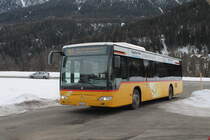 Postauto/Regie Scuol GR 159 233/PAG-ID: 5697 (Mercedes Citaro Facelift O530) am 25.1.2025 in Scuol, Cuttüraplana 