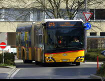 Postauto - Solaris Urbino  ZH 129230 in Affoltern am Albis am 30.03.2025