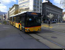 Postauto - Solaris Urbino  ZH 86955 unterwegs in Zürich Wiedikon am 30.03.2025