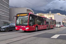 Mercedes-Benz Citaro 2. Generation der Innsbrucker Verkehrsbetriebe (Bus Nr. 442) als Messeshuttle in Innsbruck, Ing.-Etzel-Straße. Aufgenommen 11.10.2024.