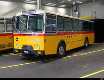 Postauto - FBW 50U in der Neuen Postauto Garage in Affoltern am Albis am 30.03.2025 .. Foto Endstand anlässlich des Tag der Offen Tore der neuen Garage am 29+30.03.2025