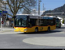 Postauto - Mercedes Citaro BE 610532 unterwegs beim Bhf. Interlaken West am 05.04.2025