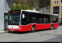 Postauto - Mercedes Citaro BE 640277 ( ex Wien ) unterwegs beim Bhf. Interlaken West am 05.04.2025