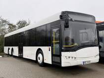 Solaris Urbino 15 der MVVG in Waren am 10.12.2023