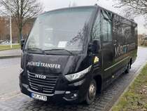Iveco Probus R/L von Müritz Transfer aus Deutschland in Malchow am 21.12.2023