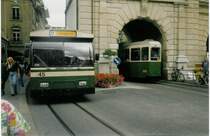 Aus dem Archiv: SVB Bern Nr. 45 FBW/R&J Gelenktrolleybus am 1. Juli 1996 Bern, B�renplatz