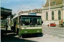 Aus dem Archiv: SVB Bern Nr. 48 FBW/Hess Gelenktrolleybus am 5. September 1997 Bern, Bahnhof