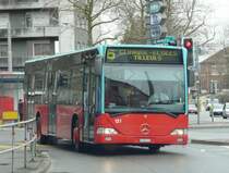VB Biel - Mercedes Citaro Nr.121 unterwegs auf der Linie 6 in Biel am 28.03.2009