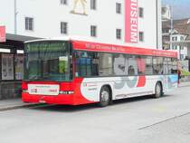 AAGS - Volvo-Hess  SZ 5811 mit SOB Werbung unterwegs bei der Haltestelle am Postplatz am 28.03.2009