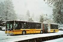 Starker Schneefall in Thun: STI Thun Nr. 121/BE 700'121 MAN am 9. M�rz 2009 Thun, Schiffl�ndte
