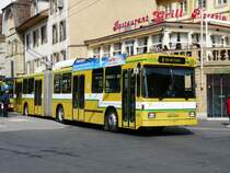 TN - NAW-Hess Trolleybus Nr.108 unterwegs auf der Linie 8 in der Stadt Neuch�tel bei der Haltestelle Place Pury am 04.04.2009