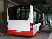 16.04.09,MB-Citaro der Bogestra Nr.0871 in der Lackierhalle im Betriebshof Ge-�ckendorf.