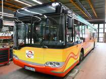 16.04.09,Solaris der Bogestra Nr.0309 im Omnibus-Betriebshof Gelsenkirchen-�ckendorf.