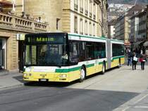 TN - MAN Bus Nr.236 unterwegs auf der Linie 1 in der Stadt Neuchtel am 04.04.2009