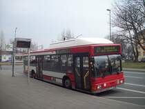 Linie 21 an Nordostbahnhof Richtung Buchenbhl.22.03.09