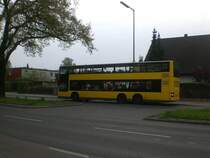 MAN Lion's City DD (Doppelstock) auf der Linie X11 nach S-Bahnhof Schneweide an der Haltestelle Buckow Quarzweg/Marienfelder Chaussee.
