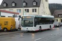 Am 25.03.09 ist in Groen-Buseck bei Gieen ein neuer Mercedes Citaro auf der Buslinie 110 zum Gieener Bahnhof im Einsatz. 