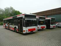 16.04.09,MAN der Bogestra Nr.9404,9412,9416 im Betriebshof Ge-ckendorf.