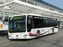 BDWM /SBB - Mercedes Citaro  AG 370307 unterwegs auf der Linie 3 bei den Haltestellen vor dem Bahnhof Zofingen am 09.04.2009