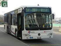 BDWM /SBB - Mercedes Citaro  AG 370308 unterwegs auf der Linie 5 bei den Haltestellen vor dem Bahnhof Zofingen am 09.04.2009