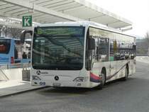 BDWM /SBB - Mercedes Citaro  AG 370310 unterwegs auf der Linie 6 bei den Haltestellen vor dem Bahnhof Zofingen am 09.04.2009