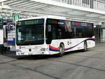 BDWM / SBB - Mercedes Citaro  AG 370314 unterwegs auf der Linie 3 bei den Haltestellen vor dem Bahnhof Zofingen am 09.04.2009