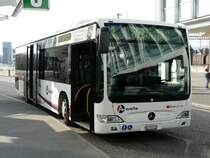 BDWM / SBB - Mercedes Citaro  AG 370315 unterwegs auf der Linie 1 bei den Haltestellen vor dem Bahnhof Zofingen am 09.04.2009