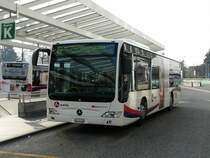 BDWM / SBB - Mercedes Citaro  AG 370316 unterwegs auf der Linie 6 bei den Haltestellen vor dem Bahnhof Zofingen am 09.04.2009