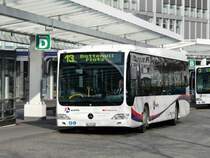 BDWM / SBB - Mercedes Citaro  AG 370318 unterwegs auf der Linie 13 bei den Haltestellen vor dem Bahnhof Zofingen am 09.04.2009