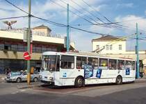 Skoda-Obus Nr. 6289 der Linie 210 von Bratislava Hlavna Stanica (Hauptbahnhof) zum Stanica Mlynske Nivy (Zentralen Busbahnhof) am 18.03.2007 am Hauptbahnhof.