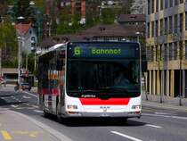 MAN lions city 255 auf der Linie 6, Leonhardsbrcke am 18.04.09