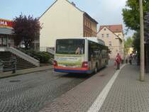 BLK-V1003, ein MAN Lion´s City CNG, am 23.04.2009 auf dem Weienfelser Busbahnhof. Er kam gerade aus Richtung Langendorf - Sdring als Linie 9 und hat bereits den nachfolgenden Kurs mit Linie 12 Richtung Wiedebach - Sd - Busbahnhof geschildert.