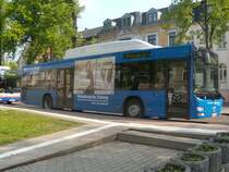 BLK-V1005, ein MAN Lion&acute;s City � CNG, am 24.04.2009 auf dem Busbahnhof in Wei�enfels.