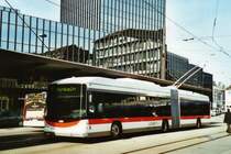 VBSG St. Gallen Nr. 186 Hess/Hess Gelenktrolleybus am 18. M�rz 2009 St. Gallen, Bahnhof