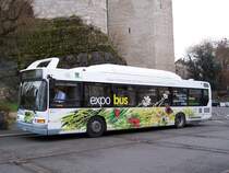 Heuliez GX 217 CNG, Wagen 2114 mit  Expo Bus  zeischnung, am 03/12/07.